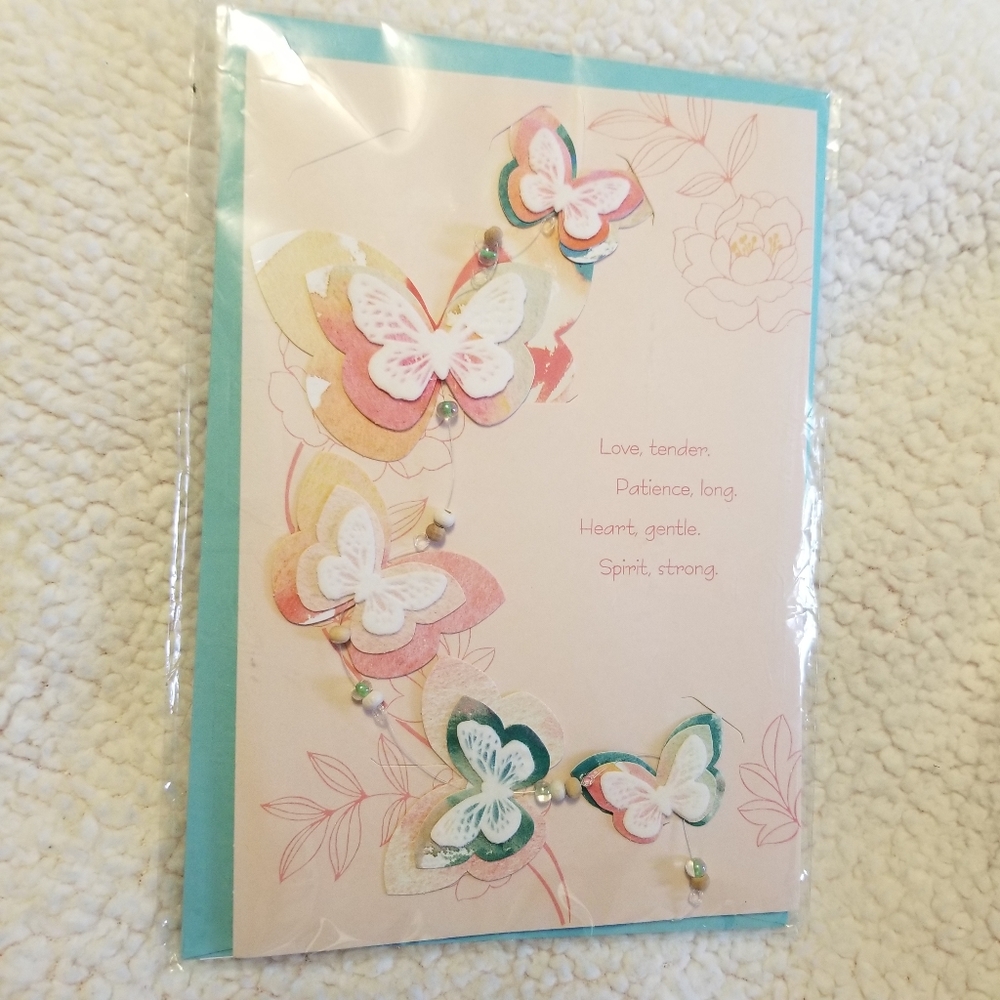 Hallmark Signature Mother's Day Card with Removable Butterfly Decoration
